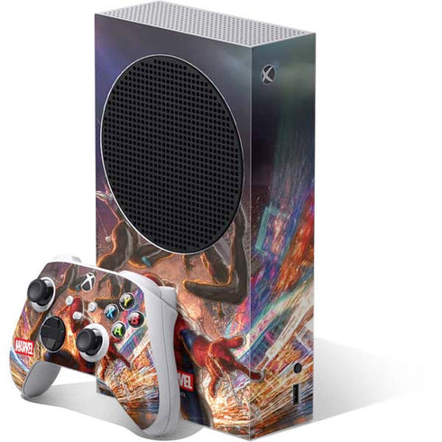 Marvel Spiderman Group Wall Xbox Series S Skins